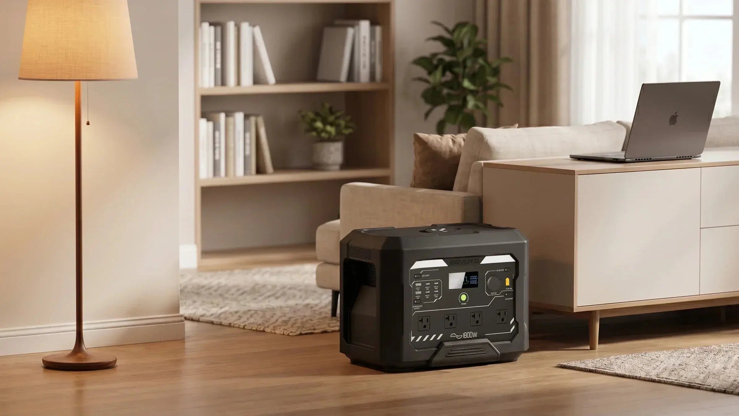 1800W Portable Power Station vs Gas Generator: Which Is Better for Indoor Emergency Power? GEYOTO Official Store