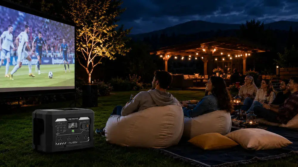 portable power station for outdoor watch party