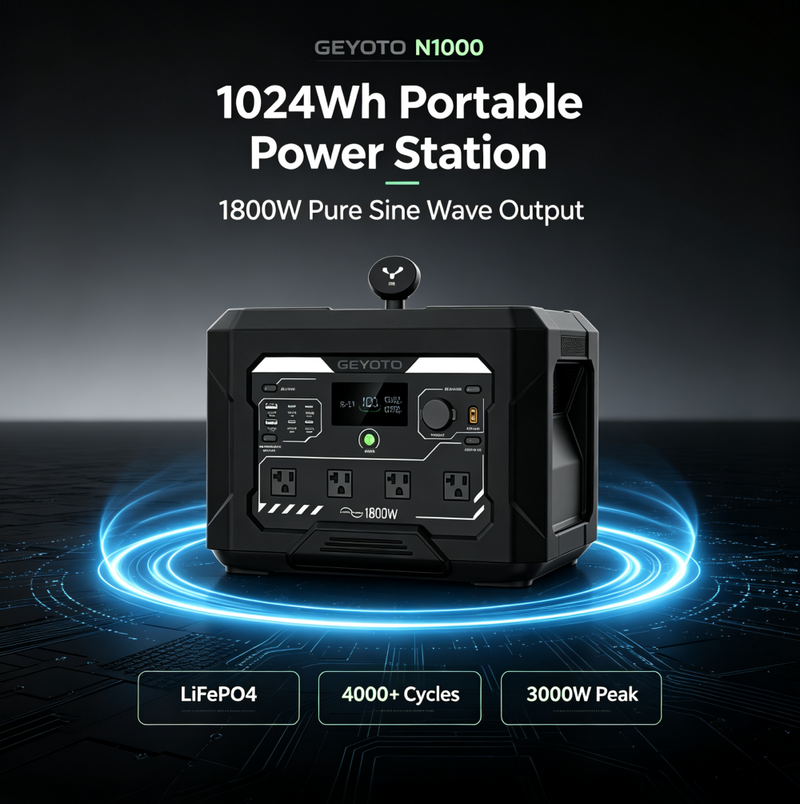 N1000 Portable Power Station, 1024Wh 1800W