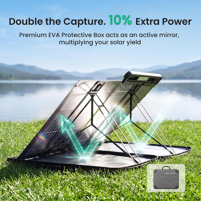 S100 Portable Bifacial Solar Panel | 100W Foldable GEYOTO Official Store