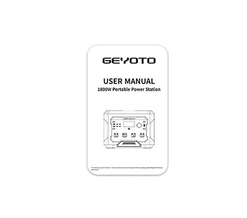 User Manual (x1)