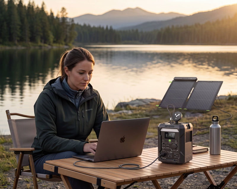 N300 Portable Solar Generator (256Wh) – Labor Day Exclusive