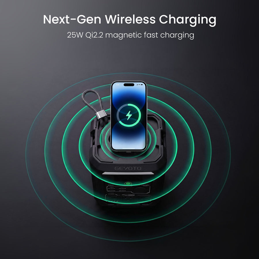 N300 Portable Power Station | 256Wh, 300W GEYOTO Official Store