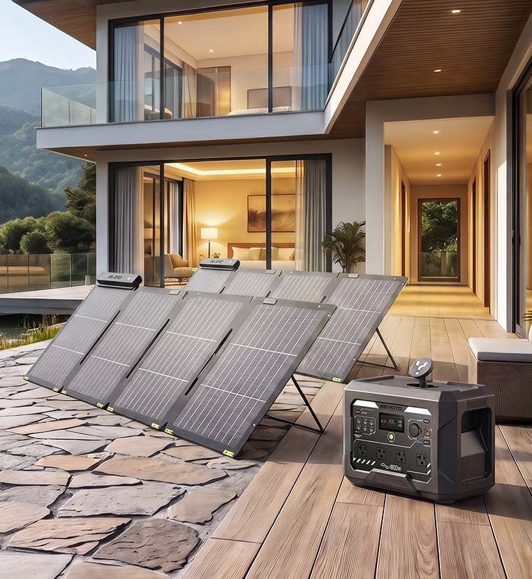 N1000 Solar Generator Kit | 2 x 200W Solar Panels