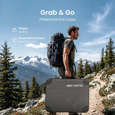 GEYOTO 200W Portable Bifacial Foldable Solar Panel | S200 GEYOTO Official Store