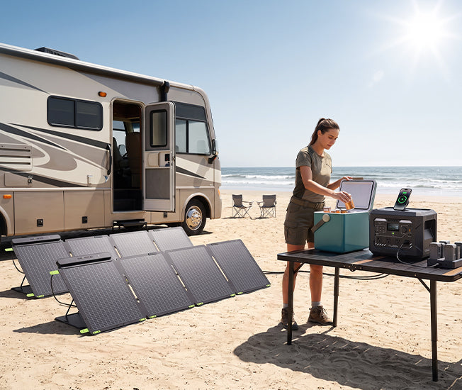 N1000 Solar Generator Kit | 2 x 200W Solar Panels