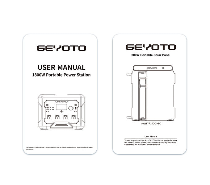 User Manual (x2)