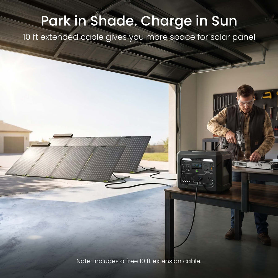N1000 Solar Generator Kit | 2 x 200W Solar Panels GEYOTO Official Store