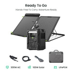 N300 Portable Solar Generator | 256Wh, 300W GEYOTO Official Store