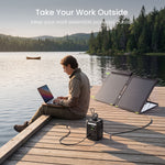 N300 Portable Solar Generator | 256Wh, 300W GEYOTO Official Store