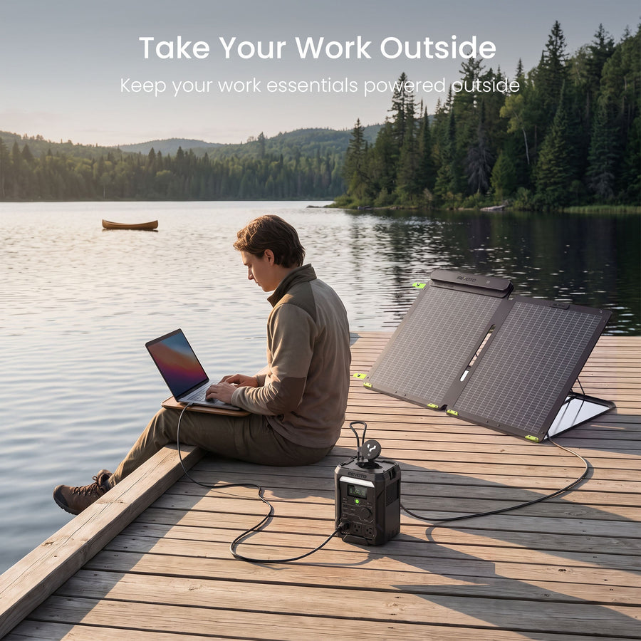 N300 Portable Solar Generator | 256Wh, 300W GEYOTO Official Store