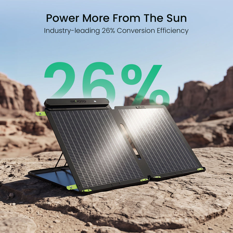 S100 Portable Bifacial Solar Panel | 100W Foldable GEYOTO Official Store