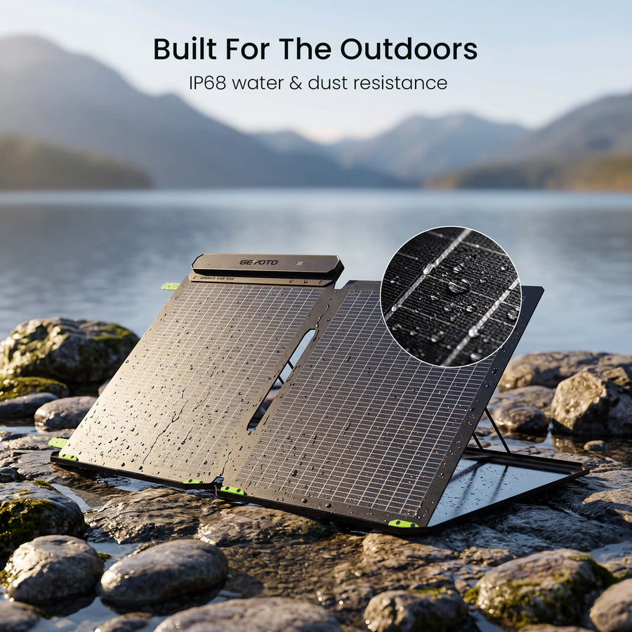S100 Portable Bifacial Solar Panel | 100W Foldable GEYOTO Official Store