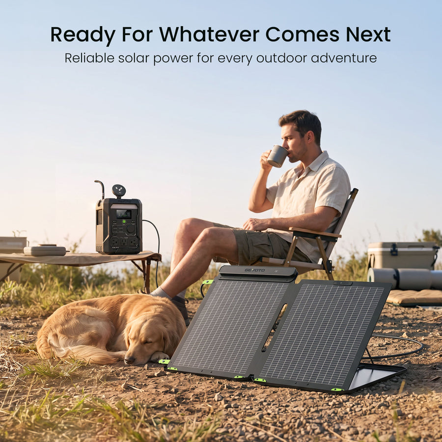 S100 Portable Bifacial Solar Panel | 100W Foldable GEYOTO Official Store
