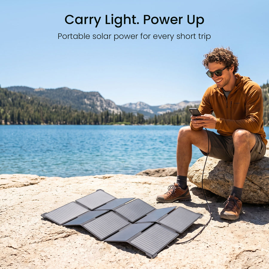 S35 Portable Solar Panel | 35W, USB-A & Type-C GEYOTO Official Store