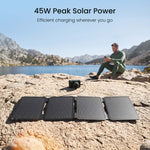 S45 Portable Solar Panel | 45W, USB-A & 2x Type-C GEYOTO Official Store