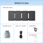 S45 Portable Solar Panel | 45W, USB-A & 2x Type-C GEYOTO Official Store